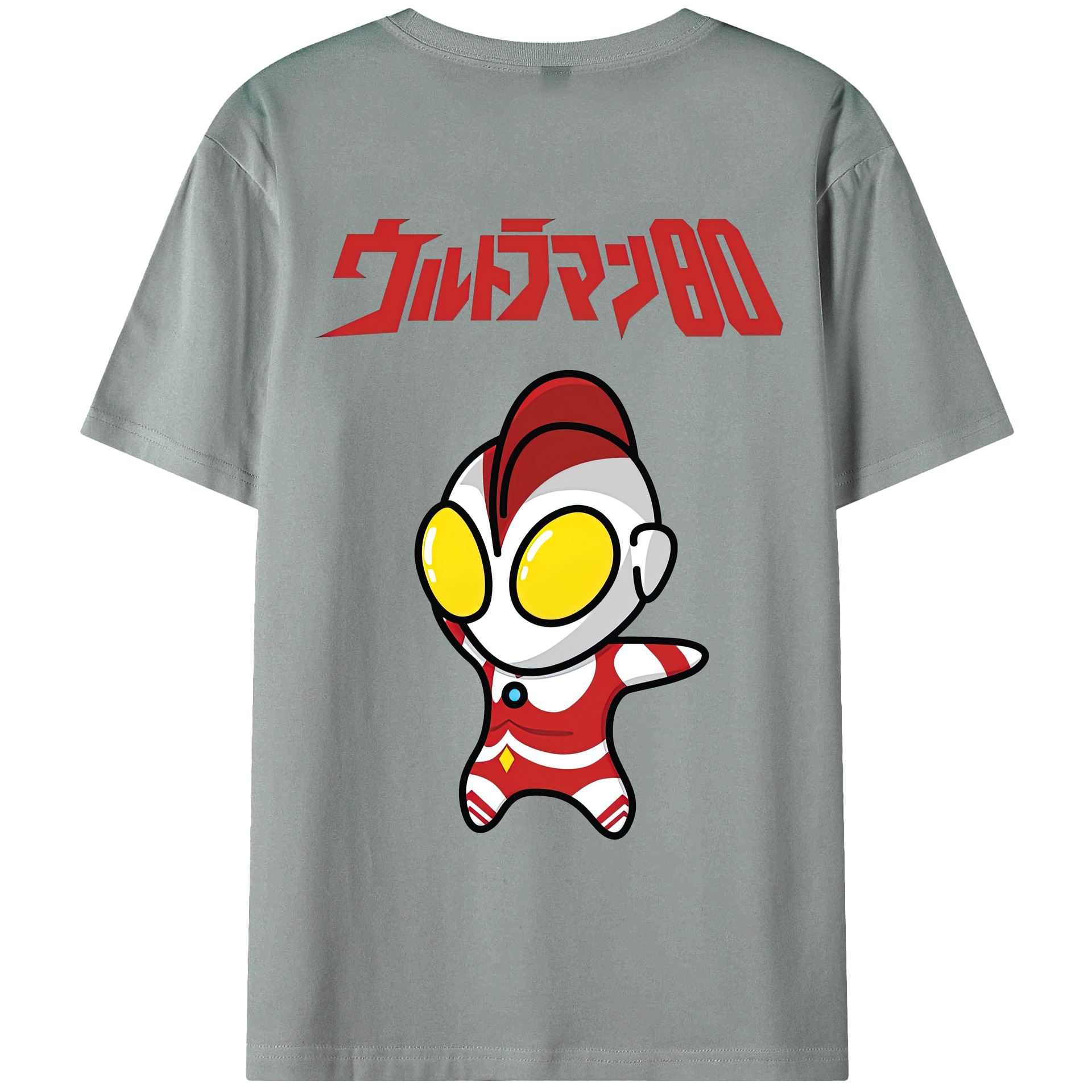 （画像用） ウルトラマン Ultraman 綿100％ メンズ半袖Tシャツ（バックプリント） 通気性